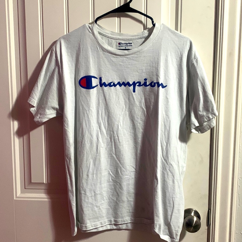 champion men’s size medium white t-shirt